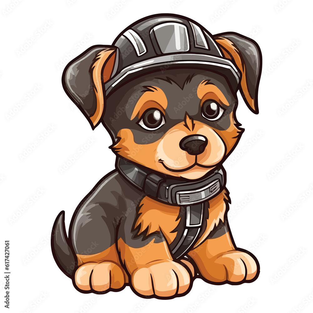 Obraz premium Powerful and Proud: Artwork Showcasing a German Shepherd Dog