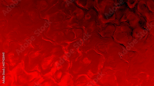 blazing red and orange constitutional shapes lay - abstract 3D rendering