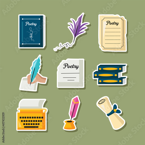 World Poetry Day Sticker