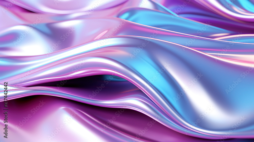 Obraz premium Abstract background holographic foil, metallic texture.