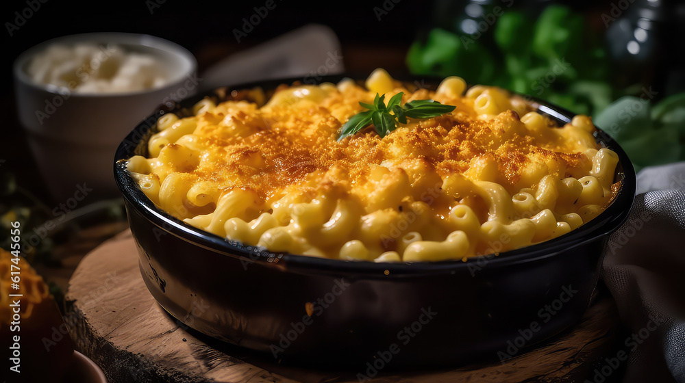Mac and Cheese with Mozzarella: a Photo of Creamy Macaroni and Cheese Mac and Cheese with Mozzarella: a Photo of Creamy Macaroni and Cheese