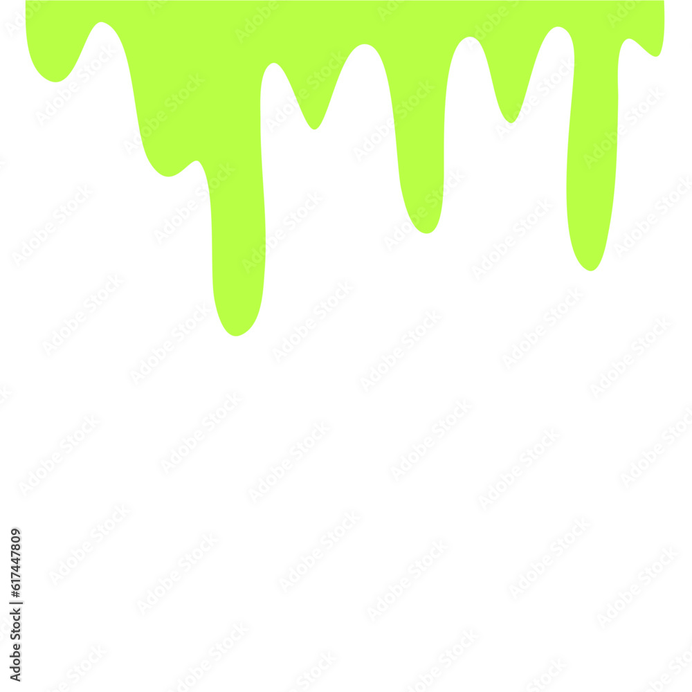 Naklejka premium Liquid Green Drop