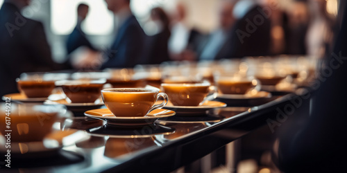 Coffee Break During a Conference Meeting Generative Ai