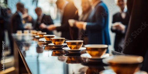 Coffee Break During a Conference Meeting Generative Ai