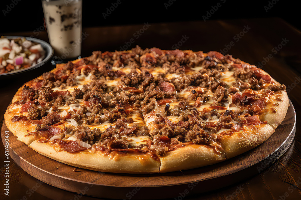 Meat-Lovers Pizza - Pizza Loaded with Various Meats