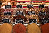 a selection of spices sold at the Grand Bazaar in Istanbul