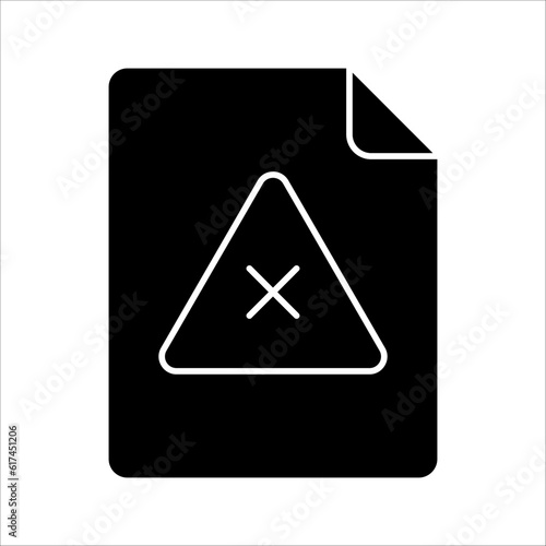 Free Download File error icon. Access failure. Data destruction and corruption. Storage issue. vector illustration on white background. EPS 10 - GFXLoad