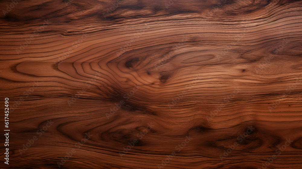 Fototapeta premium Nature old cherry wood plank texture Background Generativ AI