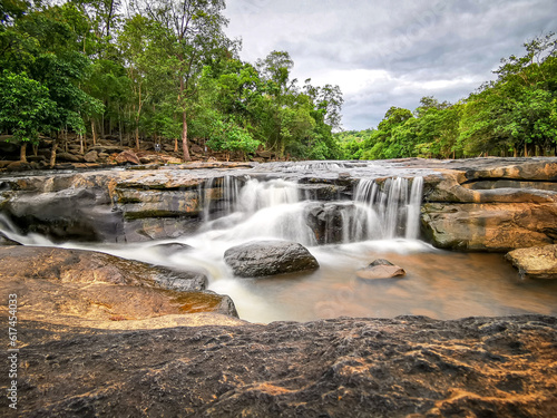 Tat ton Waterfall located in Chaiyaphum Province  Tat ton National Park  Thailand