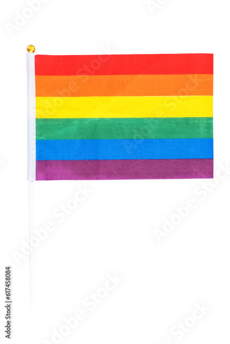 LGBTQ flag  isolated on blank background.