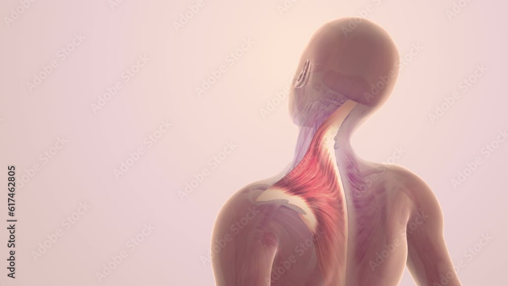 Shoulder and trapezius muscle pain Stock Video Adobe Stock