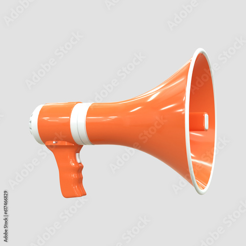 Wallpaper Mural Loudspeaker megaphone scene 3d icon 3d render Torontodigital.ca