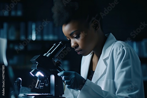 Medical Science Laboratory: Portrait of Black Scientist