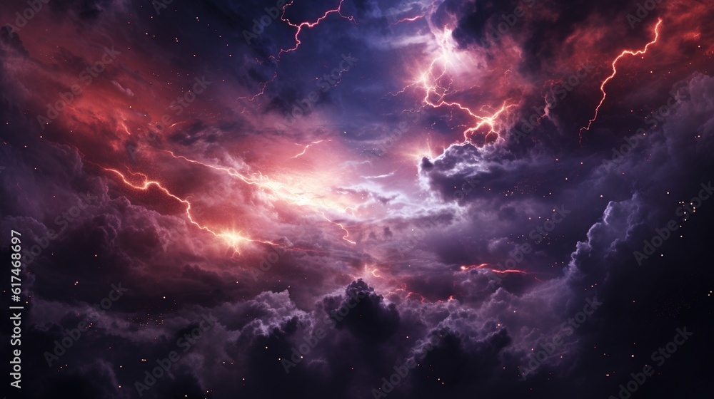 Energy Chaos Galactic Clouds Background