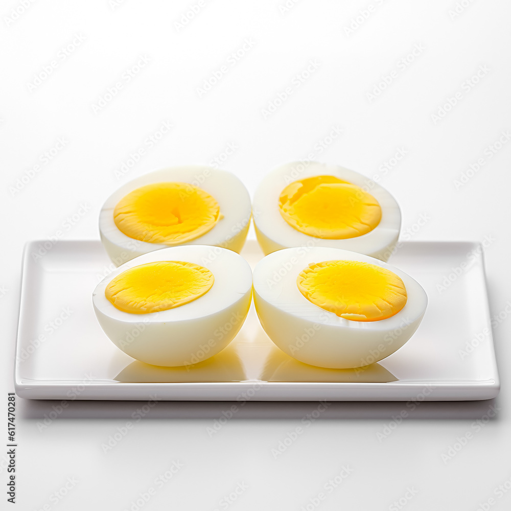 Delicious Boiled parts eggs isolated on white background
Delicious Boiled parts eggs isolated on white background
