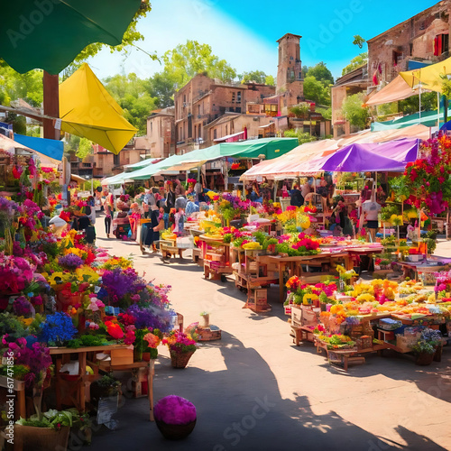 The flower market 