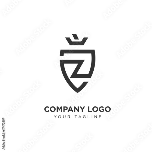 Free Download Modern and Creative Logo For Company Industry with Shield symbol and Letter Initials - GFXLoad