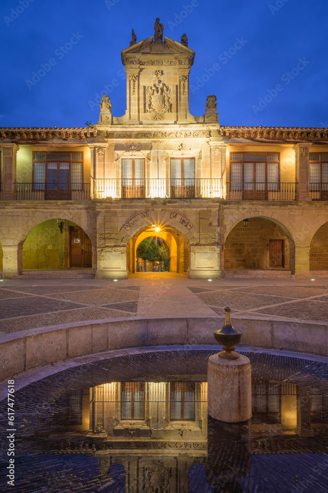 Santo Domingo de la Calzada Town Hall Building in the Rioja Region of Spain
