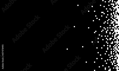 Pixel abstract mosaic background Gradient design Isolated black elements on white background. vector illustration for website, postcard, poster.