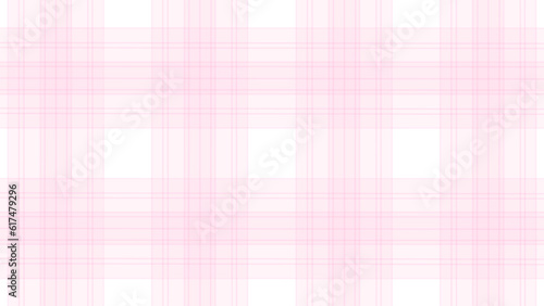 White and pink plaid fabric texture