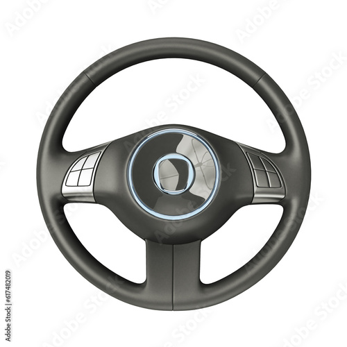 Black steering wheel