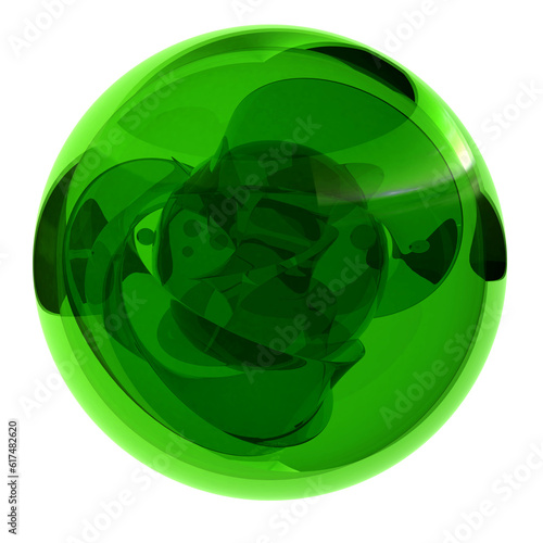 Green crystal ball