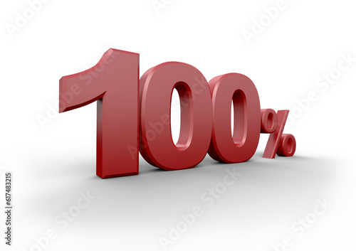 red hundred percent on tran...