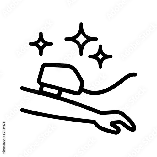 Laser hair depilator icon. Outline Laser hair depilator vector icon