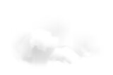 Realistic white cloud with transparency. Png clipart isolated on transparent background