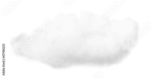 Realistic white cloud with transparency. Png clipart isolated on transparent background