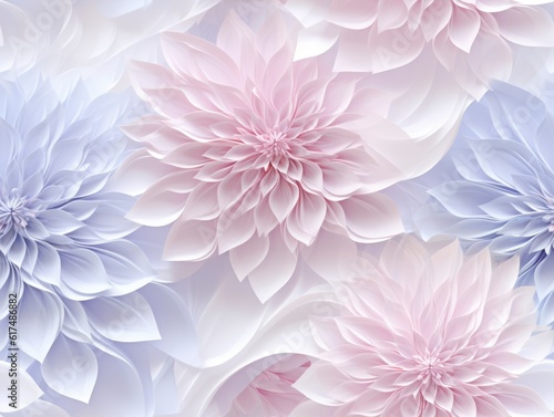 A seamless fantasy floral pattern 