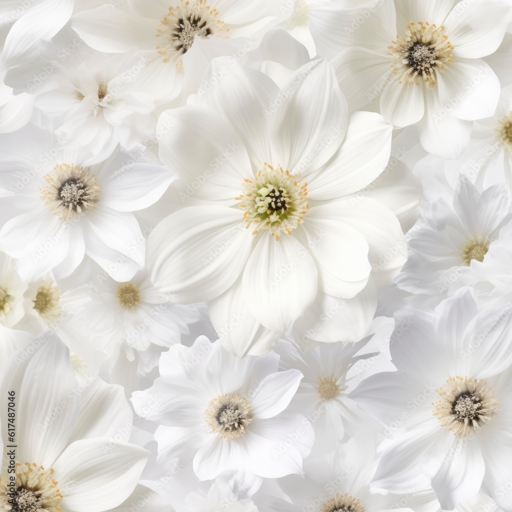 Fototapeta premium White daisy wallpaper