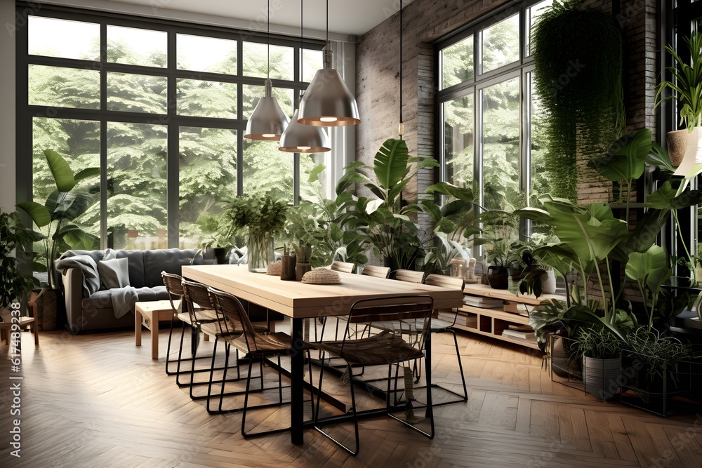 table and chairs in a restaurant