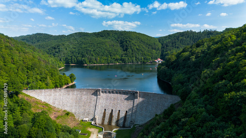 Fototapeta Naklejka Na Ścianę i Meble -  Dam in Zagorze Slaskie, Poland.