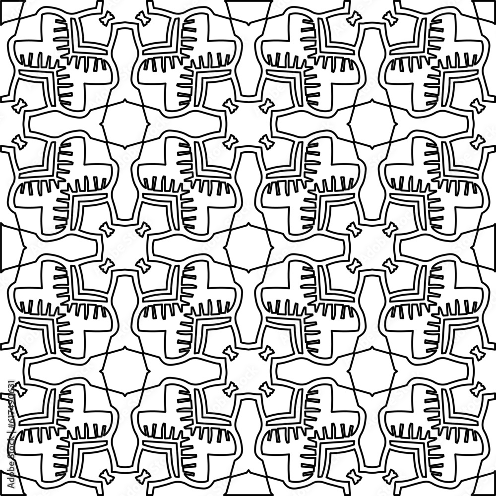 Black and white pattern with abstract shapes. Abstract background. Patterns of the lines. Black and white pattern with abstract shapes. Abstract background. Patterns of the lines.