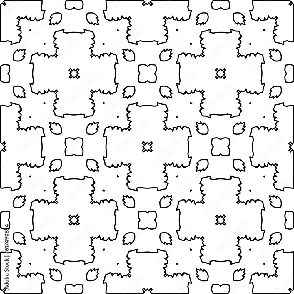 Black and white pattern with abstract shapes. Abstract background. Patterns of the lines. Black and white pattern with abstract shapes. Abstract background. Patterns of the lines.