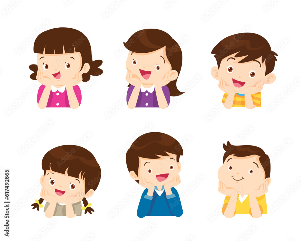 people character resting chin on hands thinking with hand on chin people character resting chin on hands thinking with hand on chin