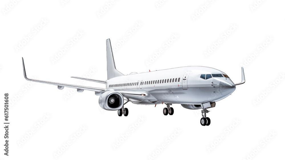 Airplane isolated on  white background png cutout