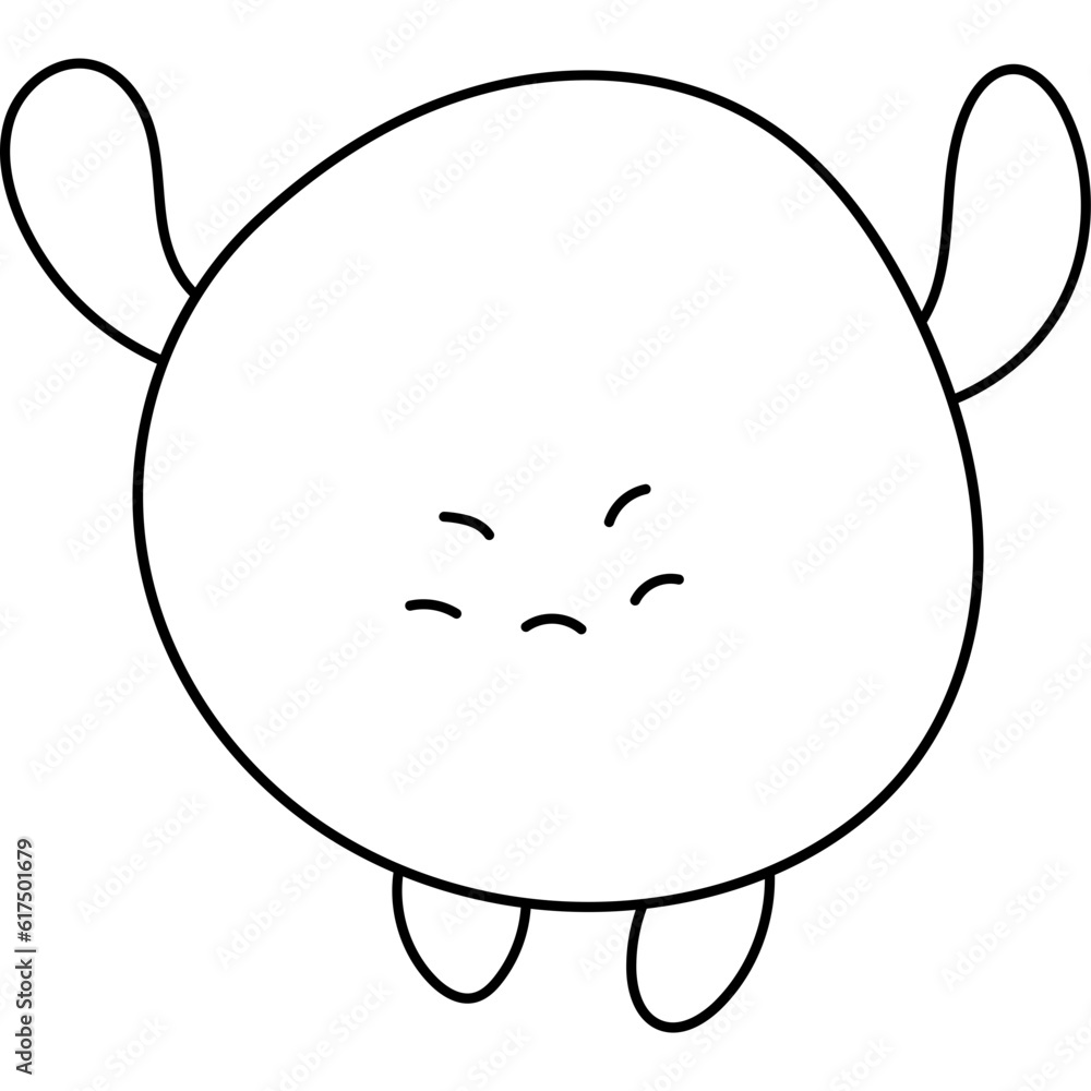 Cute Monster Ball Coloring Page Cute Monster Ball Coloring Page