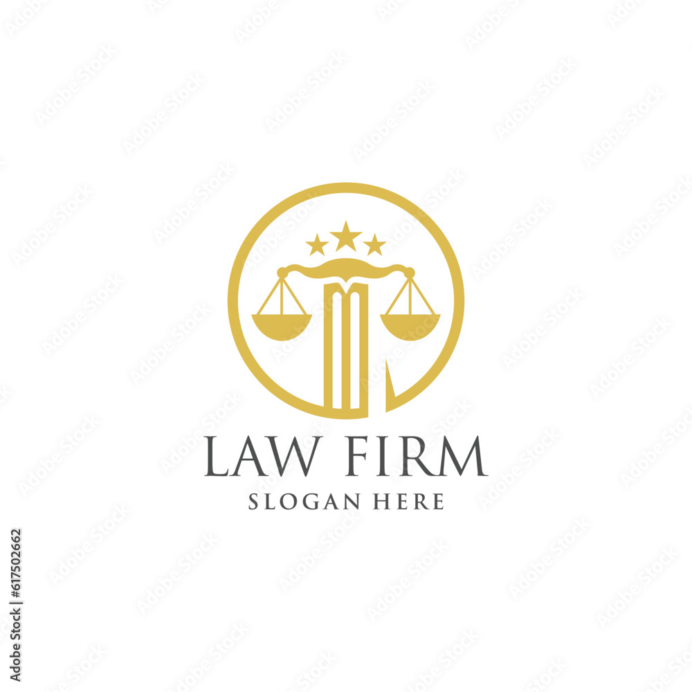 Lawyer logo vector with creative unique idea Lawyer logo vector with creative unique idea