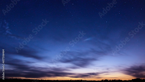 night sky sunset landscape nature background © stocker