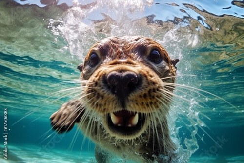 sea lion in water