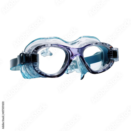  Swimming Goggles Floating in Clear Blue Water