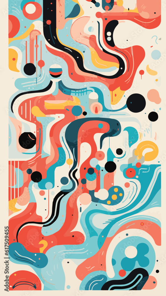 Notebook cover design with abstract patterns, poster with lots of swirls in the background, in the style of colorful abstract compositions, mid-century illustration, fluid formations, vector, 8k Notebook cover design with abstract patterns, poster with lots of swirls in the background, in the style of colorful abstract compositions, mid-century illustration, fluid formations, vector, 8k