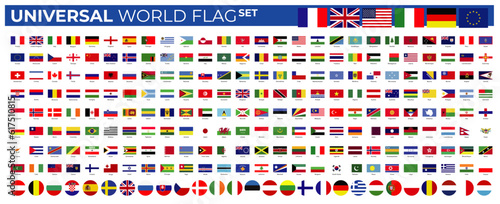 Universal world flag icons