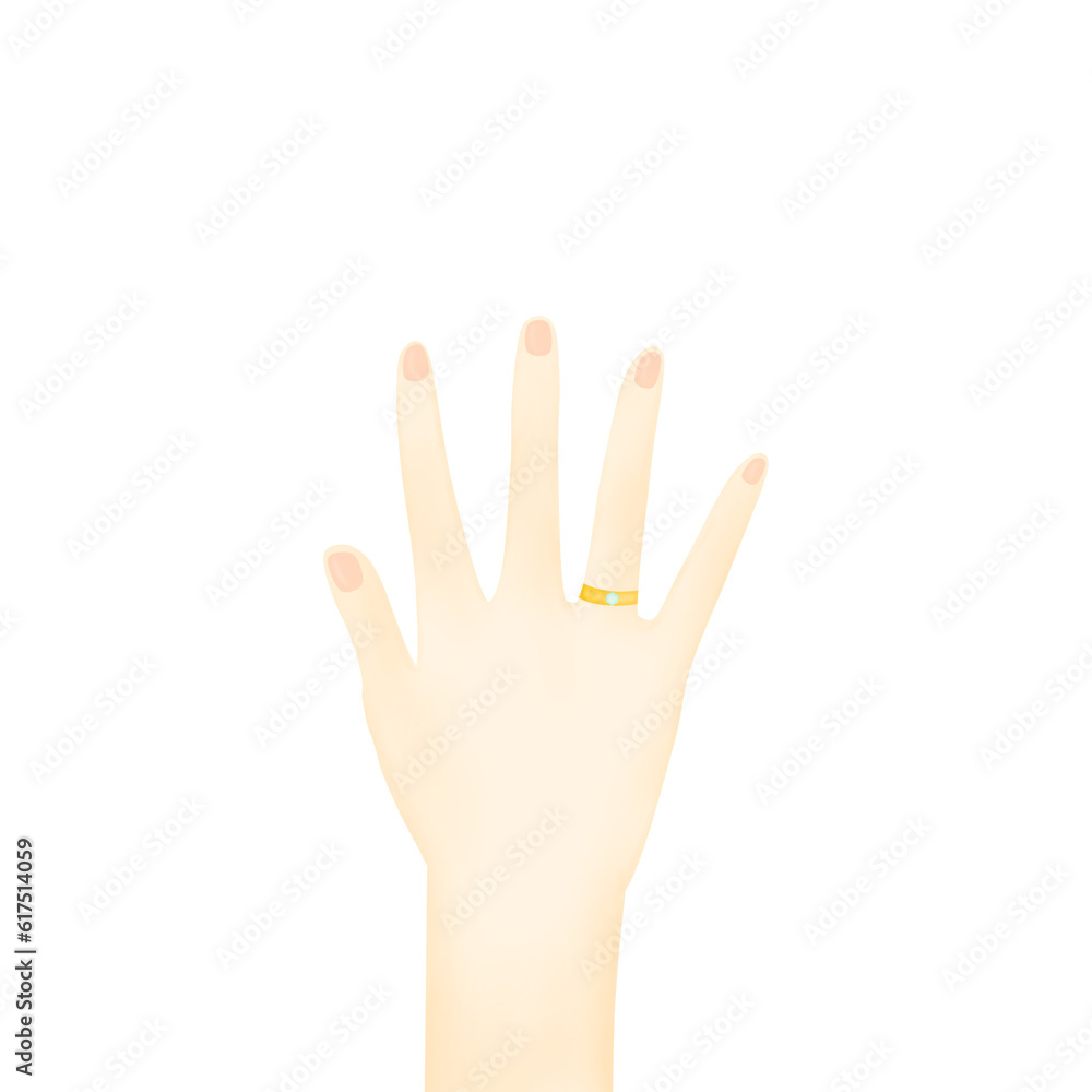 Fototapeta premium Hand with ring