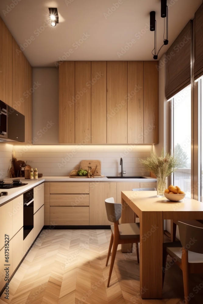 Wide View of a State-of-the-Art Modern Kitchen with Custom Cabinetry and Elegant Lighting Wide View of a State-of-the-Art Modern Kitchen with Custom Cabinetry and Elegant Lighting