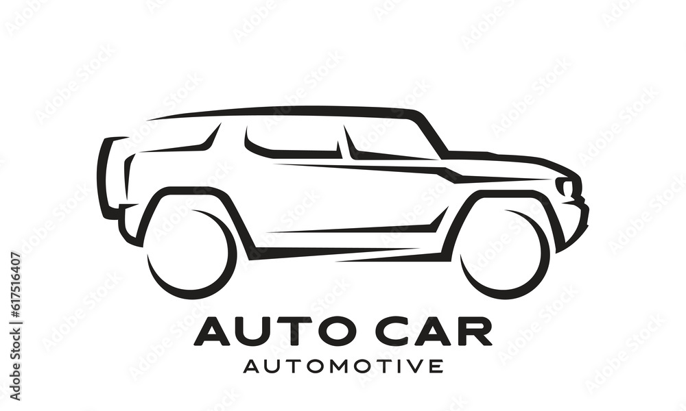 Vector car logo design template illustration