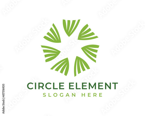 Vector luxury abstract flower and leaf logo design template illustration