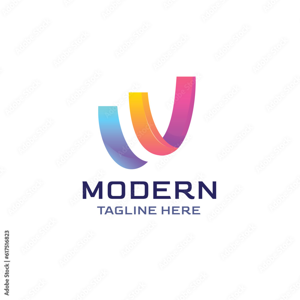 Vector letter W modern logo design template illustration Vector letter W modern logo design template illustration